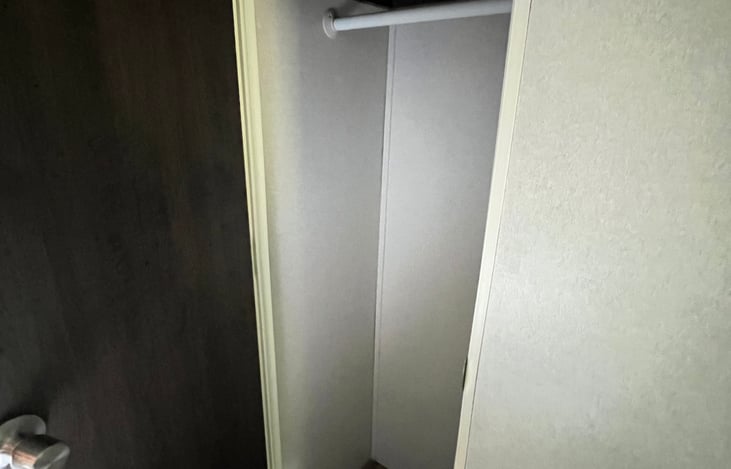 This is the spacious closet in the mast bedrooom!