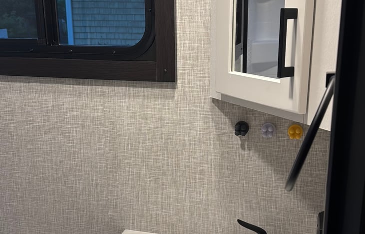 We even have a spot for your toothbrush