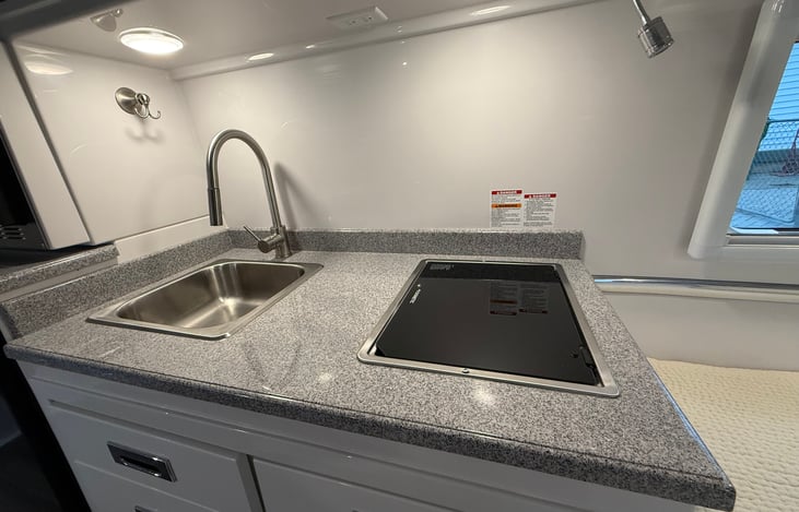 Propane Stovetop and sink