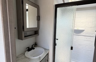 The ⁠Keystone Outback 340BH luxury travel trailer