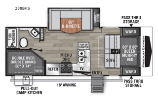 2022 Coachmen RV Freedom Express Ultra Lite 238BHS