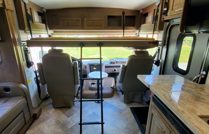 Motor-powered drop down bunk that kids LOVE!