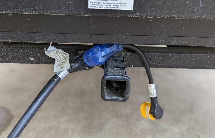 Rear Hitch (Electric Adaptors on the Power Cable)