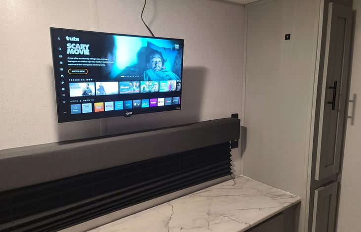 Smart Vizio 24 in TV. Connect your phone via hotspot or screen mirror.