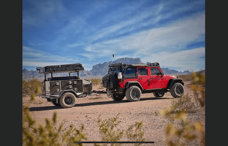 Over landing trailer will go wherever your 4 x 4 goes.