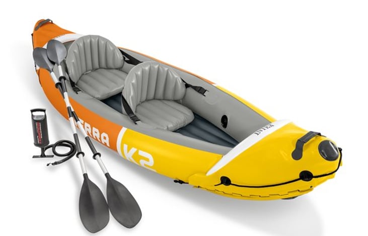 Inflatable 2-person kayak with paddles and life jackets $50 per trip.