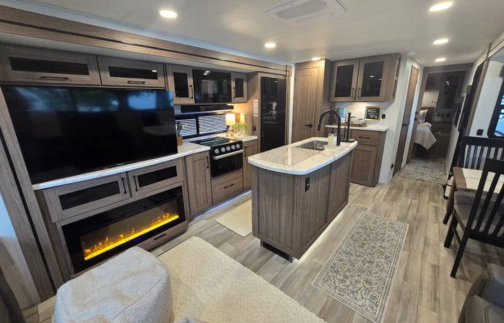 Fire place for those cozy evenings