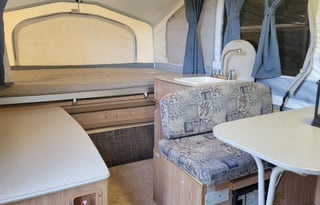 Cozy little Palomino Pony pop-up camper