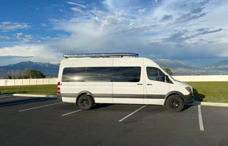 Family Size Mercedes-Benz Sprinter w/ Rock Wall
