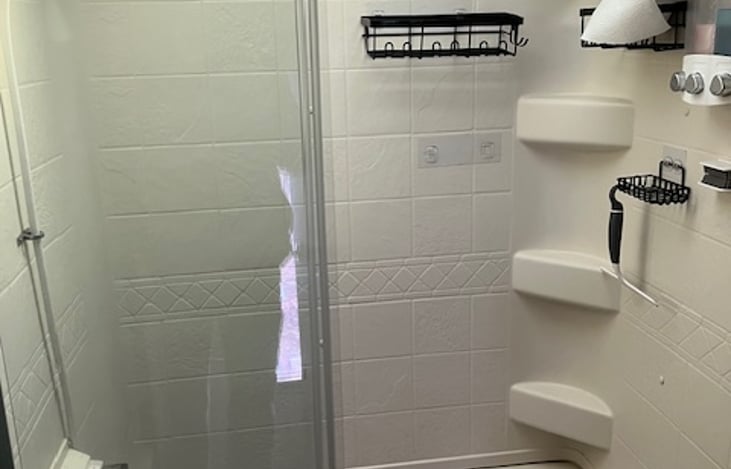 Better shot of the spacious shower