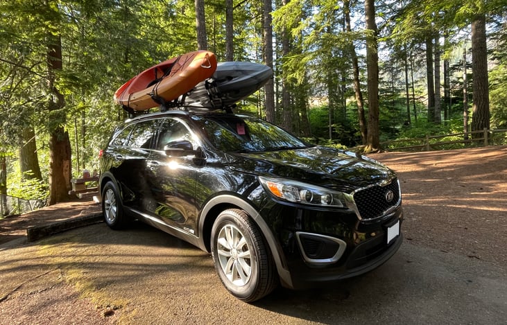 Enjoy lightweight maneuvering and easy access. Not too tall for loading kayaks but roomy inside for overlanding.