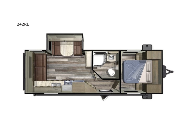 Representative floor plan provided by a trusted RVshare partner.