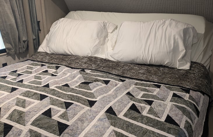 Custom-sized tilting king bed