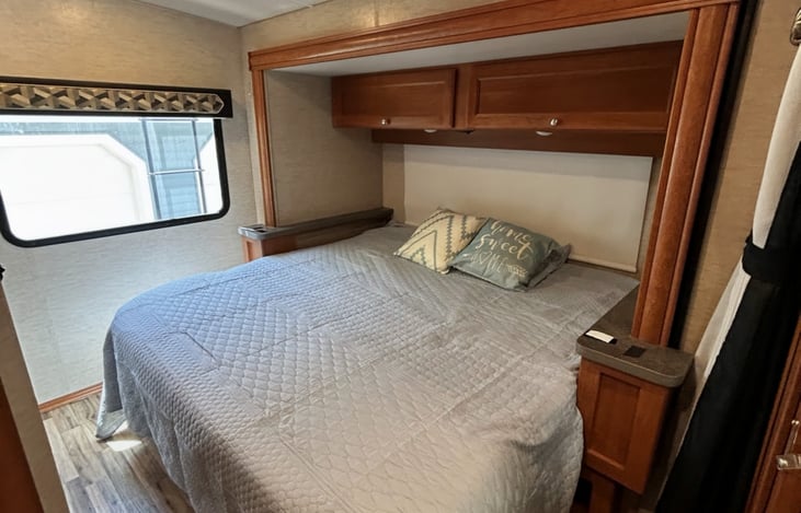 Camper King bed