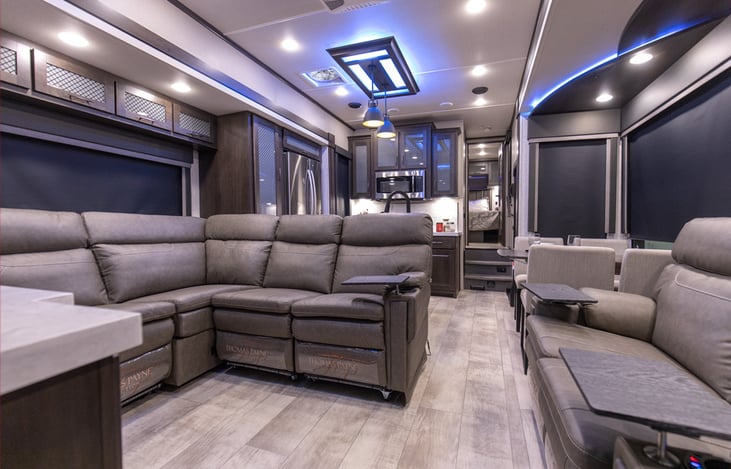 6 seated sectional and love seat creating a great space for gathering.