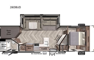 To Infinity & Somewhere RV Rental |Wildwood 26dbud