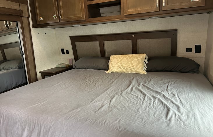 master bedroom with king size bed