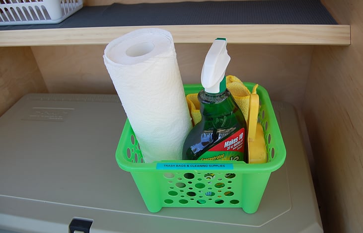 Cleaning supplies included