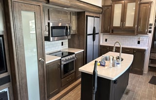 Turn Key stocked 38' upgraded unit sleeps four.