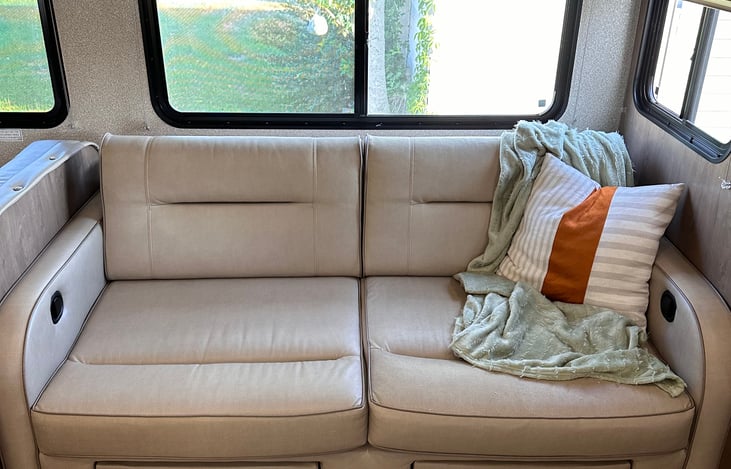 Comfortable couch/recliner.