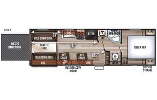 2018 Grey wolf Toy hauler 26 rr