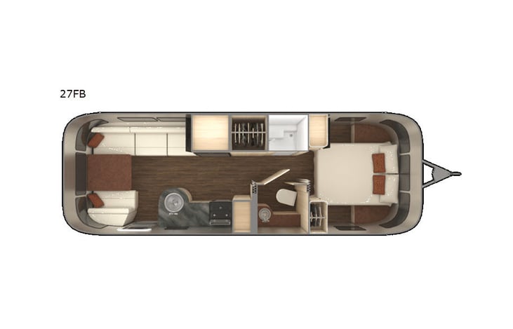 Representative floor plan provided by a trusted RVshare partner.