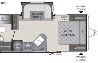 2019 Keystone RV Premier Ultra Lite 19FBPR