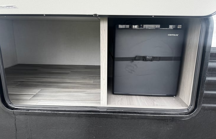 Outdoor refrigerator.