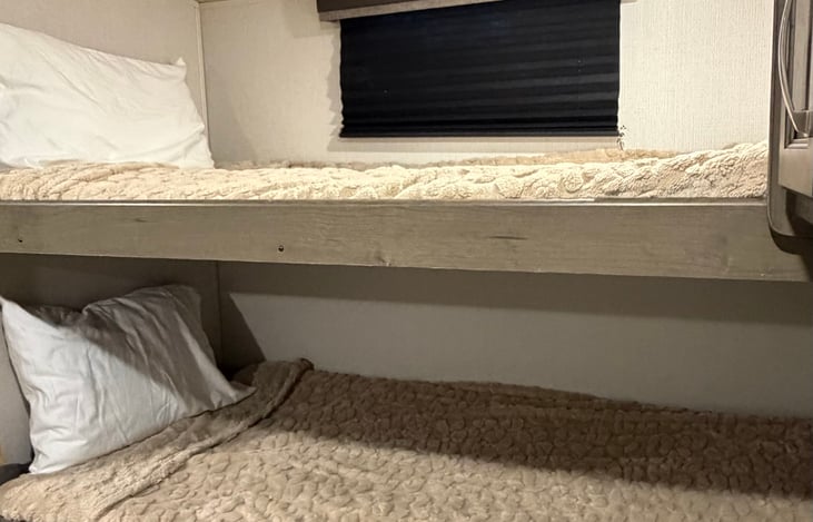 Bunk beds in back bunkroom