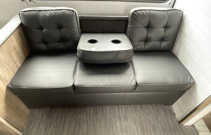 Fold-out couch that sleeps two