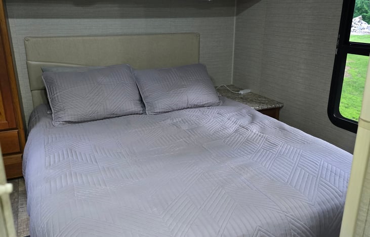 Master bedroom includes own TV