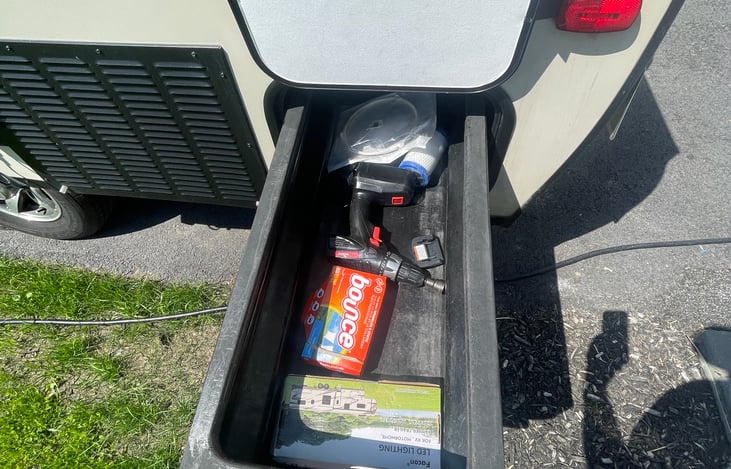 Pass through Storage bin