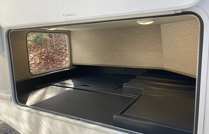 Side view of storage