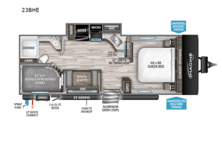 2022 Grand Design Imagine 23BHE FAMILY READY