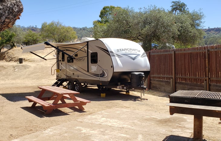 Lake Tulloch Group Site 50 Dry Camping.