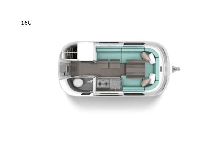 Representative floor plan provided by a trusted RVshare partner.