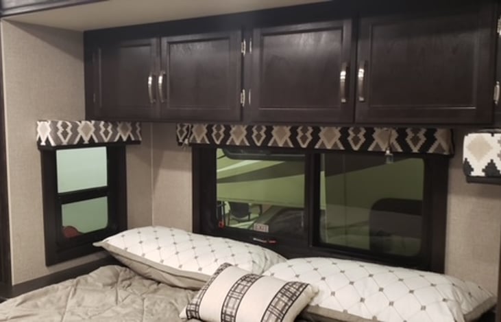 King sized bed.  Windows for nice breeze at night