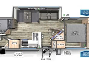 Forest River RV campsite reserve 26CJ