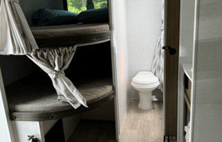 Billie’s 2025 bunk bed with KING bed!