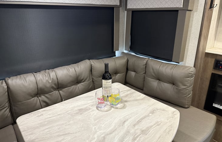 Great space for family dining, intense game of UNO or a mobile office