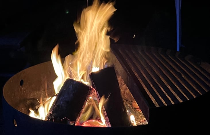 Fire is ready for S’mores.