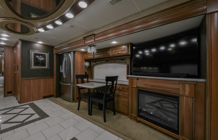 Residential Fridge and 50" Streaming TV