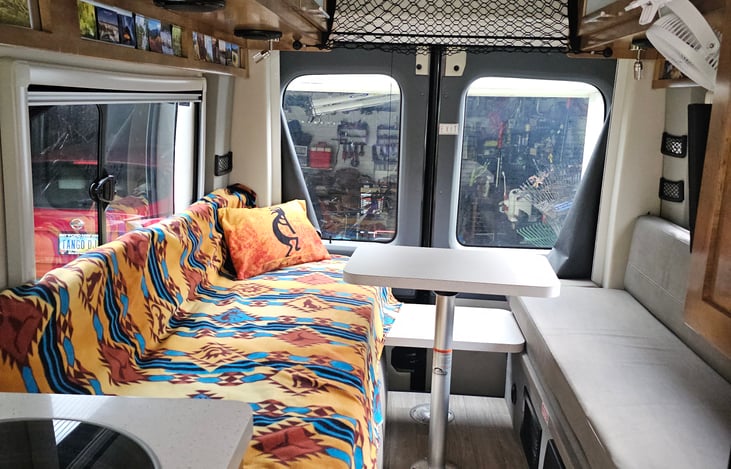 Set up for one or two twin beds.