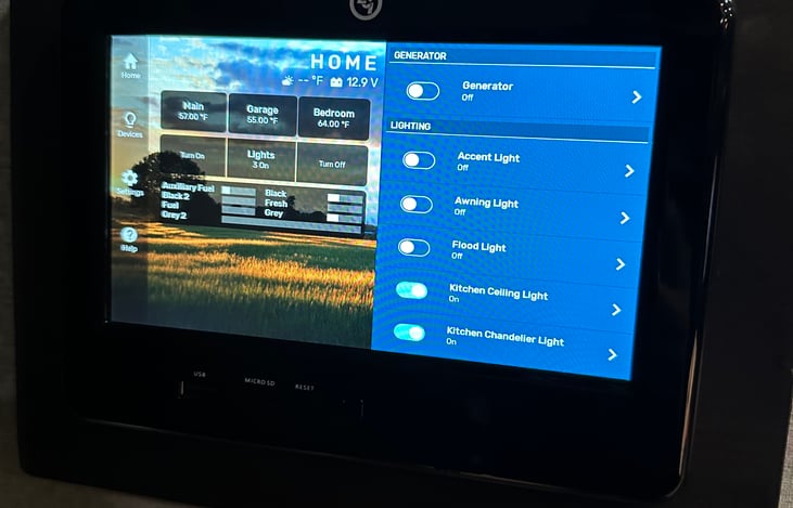 Main touchscreen