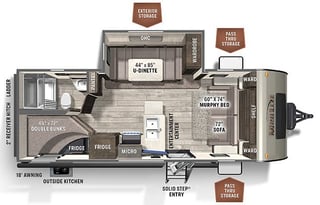 2021 Forest River Rockwood Mini Lite 2509S Bunk