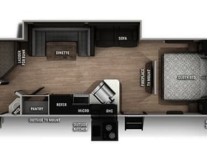 Forest River RV Cherokee Grey Wolf 26DBH