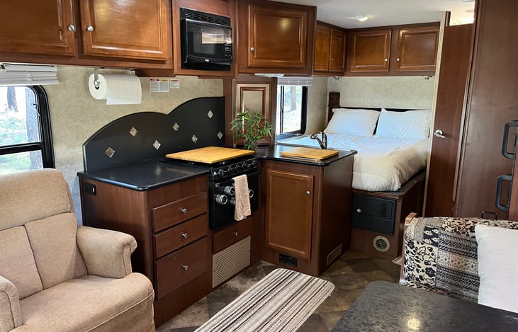 Kitchen with Stove / Oven and Microwave