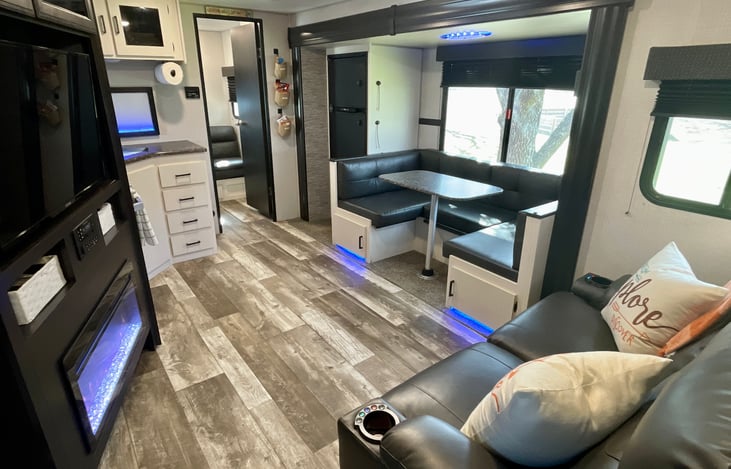 Dinette that converts to bed