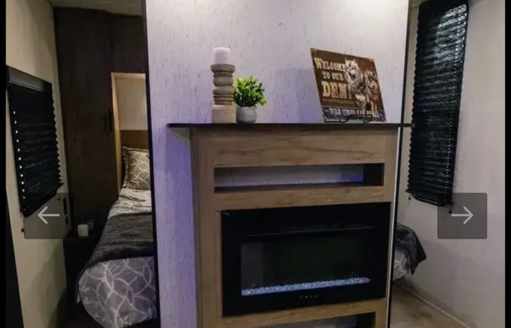 Fireplace and entertainment center