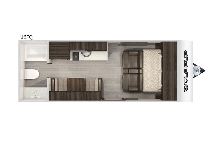 Representative floor plan provided by a trusted RVshare partner.